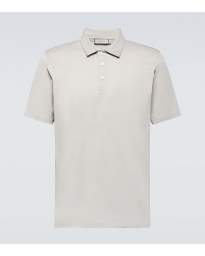 Canali Cotton Polo Shirt - White