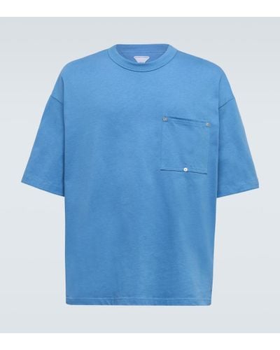 Bottega Veneta Camiseta oversized de jersey de algodon - Azul