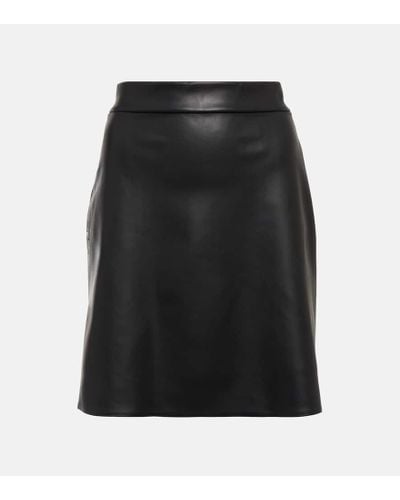 Wolford Faux Leather Miniskirt - Black