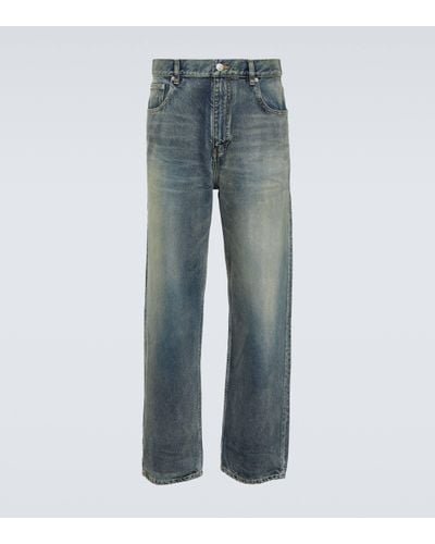 Balenciaga Mid-rise Tapered Jeans - Blue