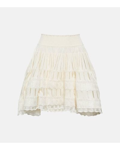 Alaïa Crinoline Miniskirt - Natural