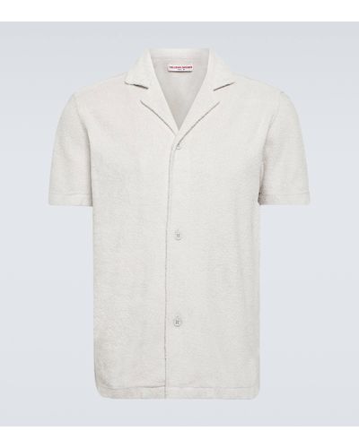 Orlebar Brown Howell Terry Cotton Shirt - White