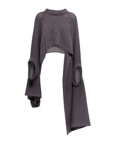 Ann Demeulemeester Chloé Sleeveless Cotton Sweater - Gray