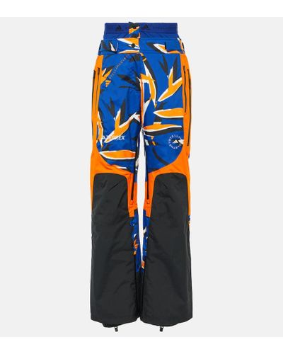 adidas By Stella McCartney Pantaloni da sci TrueNature con stampa - Blu