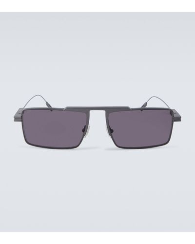 Zegna Rectangular Sunglasses - Grey