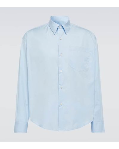 Ami Paris Camicia in popeline di cotone - Blu