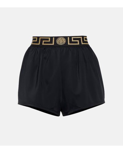 Versace Shorts Medusa Greca - Blu