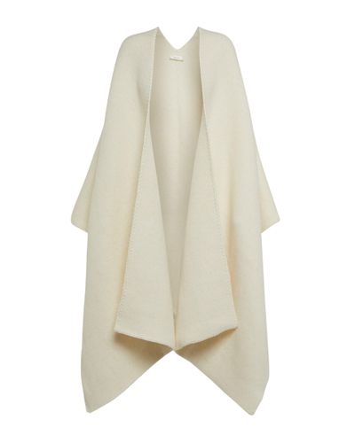 The Row Darfo Cashmere And Alpaca Wool-blend Cape - Natural
