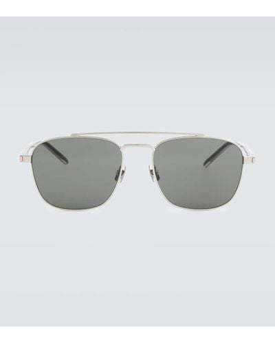 Saint Laurent Sl 665 Aviator Sunglasses - Gray
