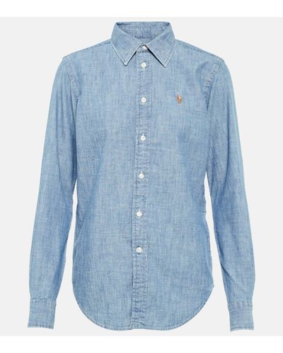 Polo Ralph Lauren Chemise en coton - Bleu