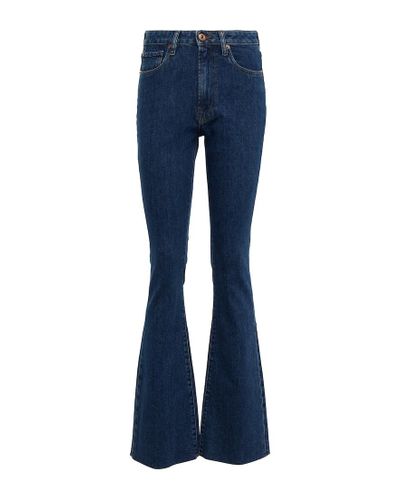 3x1 High-Rise Flared Jeans Farrah - Blau