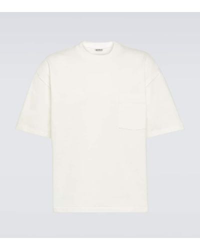 AURALEE Camiseta de jersey de algodon - Blanco
