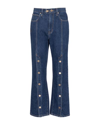 SLVRLAKE Denim X ELLERY High-Rise Straight Jeans Stagecoach - Blau