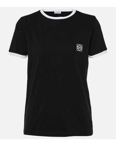 Loewe T-shirt Anagram en coton - Noir