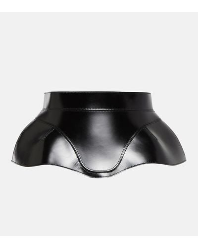 Alexander McQueen Cinturón con diseño de corsé - Negro