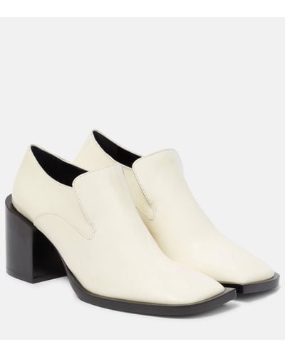 Jil Sander Mocassins en cuir - Blanc