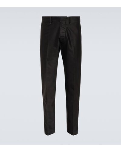 Tom Ford Pantalon chino en coton - Noir