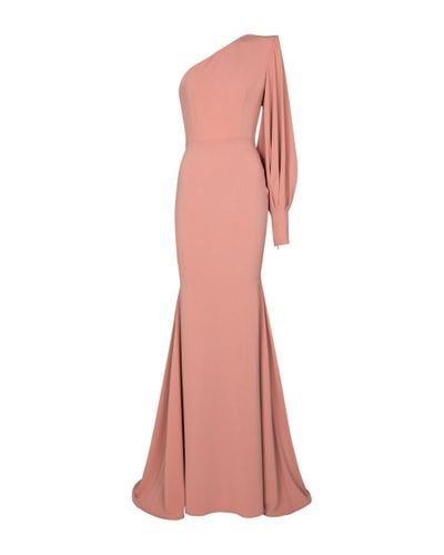 Alex Perry One-Shoulder-Robe Marin aus Crepe - Pink