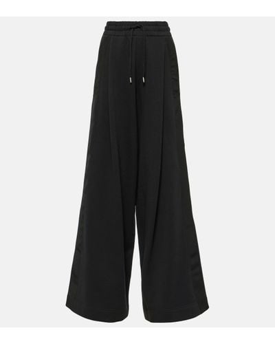 Dries Van Noten Pantalon de survetement ample en coton - Noir