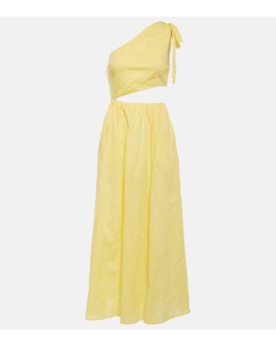 Marysia Swim Robe midi Alberobello asymetrique - Jaune