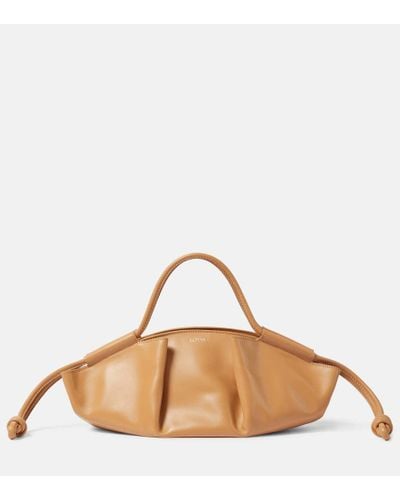 Loewe Paseo Small Leather Tote Bag - Brown