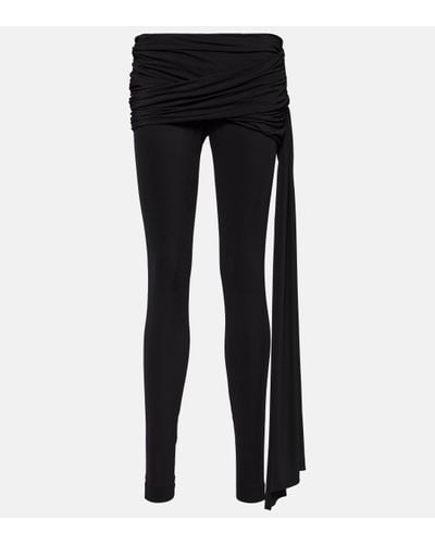 Magda Butrym Low-rise Jersey leggings - Black