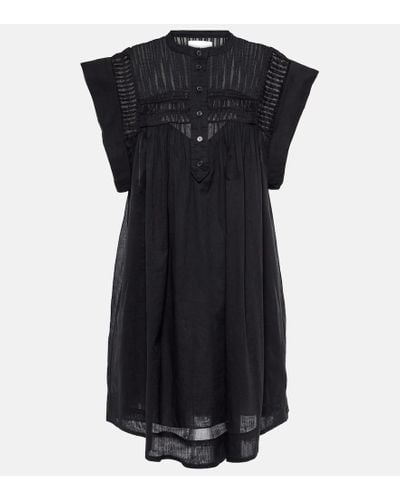 Isabel Marant Leazali Cotton Minidress - Black