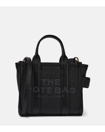 Marc Jacobs Le sac fourre-tout noir en cuir moyen