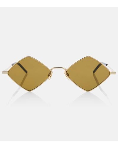 Saint Laurent Sl 302 Lisa Diamond-shaped Sunglasses - Brown