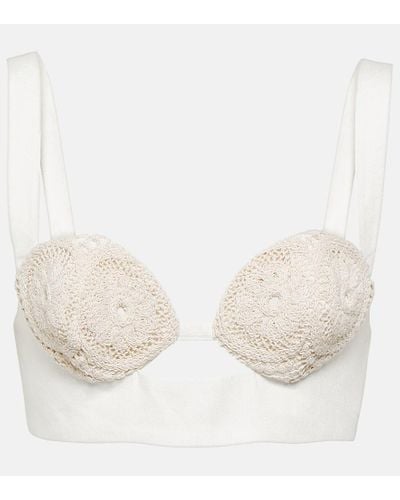 Sir. The Label Bralette Atacama de lino - Neutro