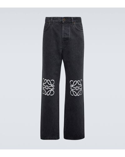 Loewe Anagram Straight Jeans - Blue