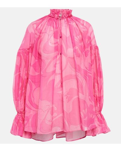 Etro Bluse aus Baumwolle und Seide - Pink