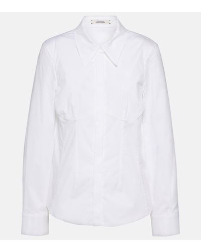 Dorothee Schumacher Poplin Power Cotton-blend Shirt - White