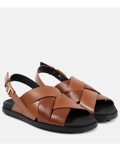 Tod's Sandales en cuir - Marron