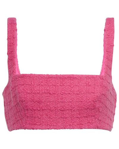 Valentino Tweed Bralette - Pink