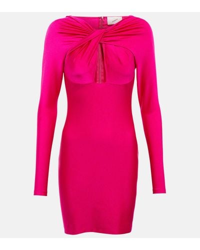 Coperni Cutout Jersey Minidress - Pink