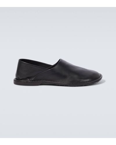 Loewe Mocassins Folio en cuir - Noir