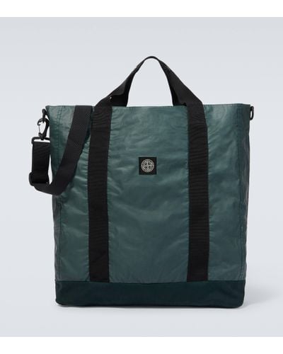 Stone Island Logo Tote Bag - Green