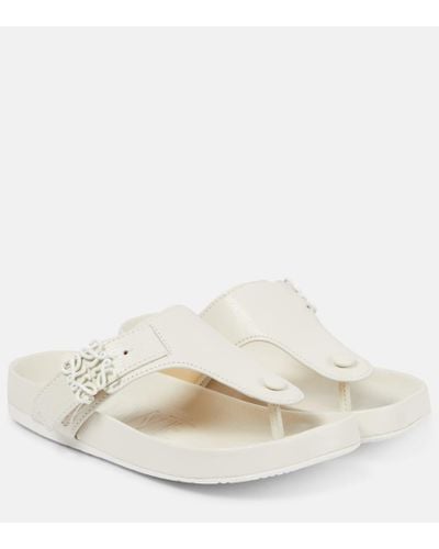 Loewe Anagram Sandal - White