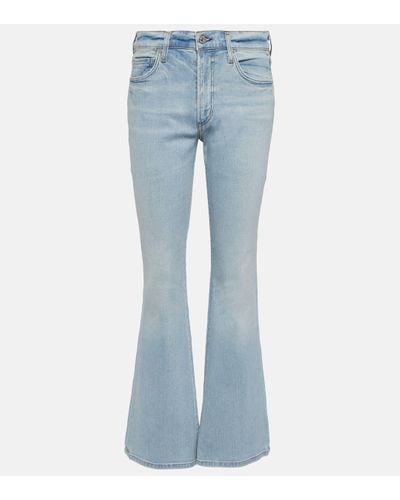 Citizens of Humanity Jean bootcut Emannuelle a taille basse - Bleu