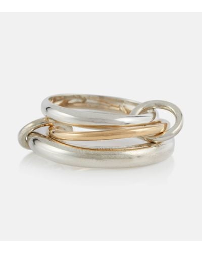 Spinelli Kilcollin Amaryllis Sterling Silver And 18kt Gold Ring - White