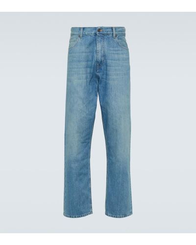 Alanui Mid-Rise Straight Jeans Kerala - Blau