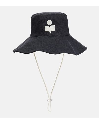 Isabel Marant Delya Denim Bucket Hat - Black