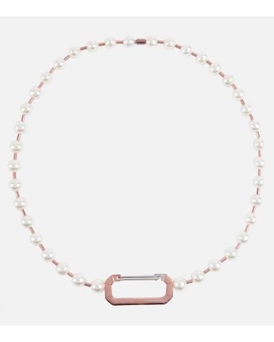 Eera Collar Vita en oro rosa de 18 ct con perlas - Neutro