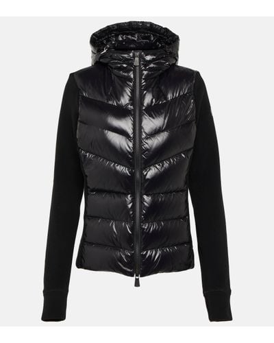 3 MONCLER GRENOBLE Down-paneled Fleece Jacket - Black