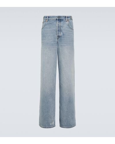 Valentino High-rise Straight Jeans - Blue
