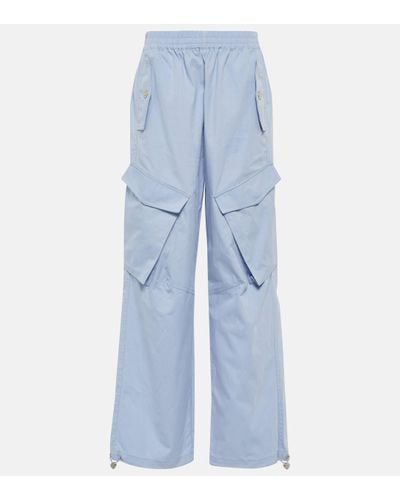 Dion Lee Low-rise Wide-leg Cargo Trousers - Blue