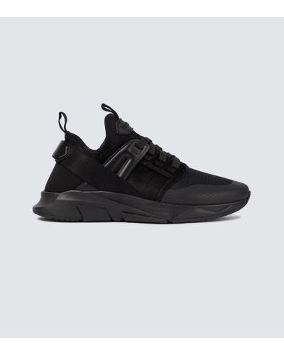 Tom Ford Sneakers Jago aus Mesh - Schwarz