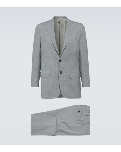 Kiton Anzug aus Wolle - Grau