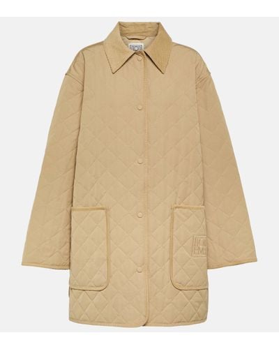 Totême Oversized Quilted Jacket - Natural